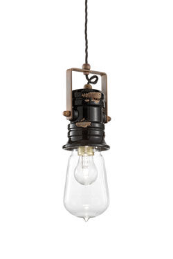 Minimalist black Urban pendant - Pendants by Ferroluce