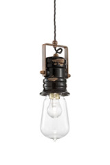 Minimalist black Urban pendant - Pendants by Ferroluce