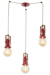 Triple pendant Urban red - Pendants by Ferroluce