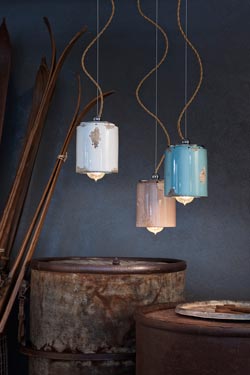 Vintage pendant light C984 white