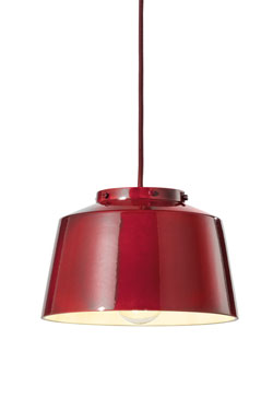 Petite suspension 50's rouge 23cm  - Suspension by Ferroluce