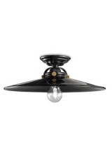 Plafonnier rétro grand modèle C105 noir - Plafonnier by Ferroluce