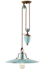 Suspension à contrepoids Country turquoise - Suspension by Ferroluce