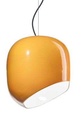 Suspension jaune en céramique Ayrton