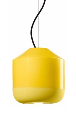 Suspension verte en céramique mate et brillante Bellota 