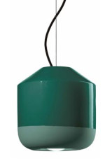 Suspension verte en céramique mate et brillante Bellota  - Suspension by Ferroluce