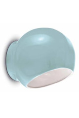 Ayrton grey glossy ceramic ball lamp - Wall lights by Ferroluce