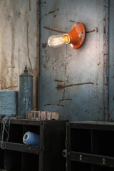 Minimalist wall lamp C115 orange - Wall lights by Ferroluce