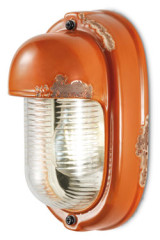 Orange ceramic industrial wall light - Wall lights by Ferroluce