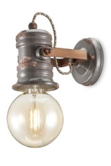 Urban grey ceramic wall light - Wall lights by Ferroluce
