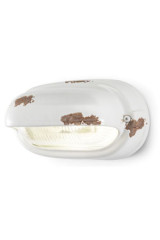 White chipped ceramic wall light vintage style - Wall lights by Ferroluce