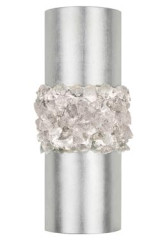 Applique design feuille d'argent cylindrique Artic Halo - Suspension by Fine Art Lamps