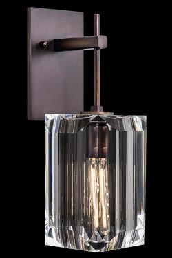 Applique en cristal et bronze patiné Monceau - Applique by Fine Art Lamps