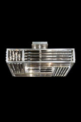 Square silver ceiling lamp in crystal prisms - Ceiling lights by Fine Art Lamps
