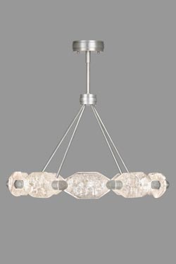 Chandelier with ten cut crystals and LED lighting - Chandeliers by Fine Art Lamps