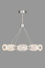 Chandelier with ten cut crystals and LED lighting - Chandeliers by Fine Art Lamps