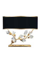 Forêt lampe de table pied branche finition doré, Modèle droite - Lampe de table by Fine Art Lamps