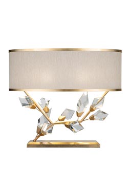 Lampe de table abat-jour blanc et pied finition argenté, orientée à droite