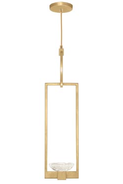 Golden Art Deco Delphi pendant light - Pendants by Fine Art Lamps