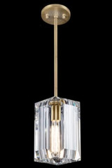 Pendant light crystal and metal gilded with gold leaf Monceau - Pendants by Fine Art Lamps