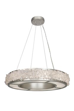 Silver ring pendant Artic Halo - Pendants by Fine Art Lamps