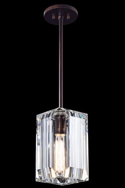 Suspension en bronze patiné Monceau  - Suspension by Fine Art Lamps