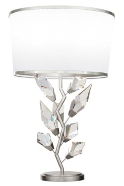 Silver branch table lamp with  cut crystals Forêt - Table lamps by Fine Art Lamps