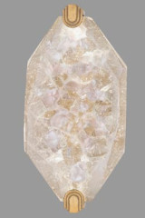 Large wall lamp in gold leaf and cut crystal LED lighting Allison Paladino gold - Wall lights by Fine Art Lamps
