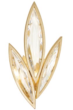 Marquise applique in spray of leaves on the left side - Wall lights by Fine Art Lamps