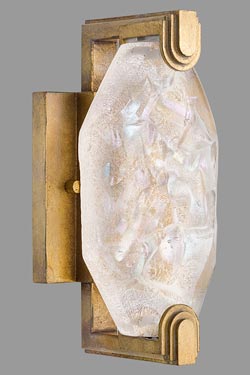Small golden wall light, LED lighting by Allison Paladino