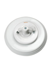 Garby Colonial interrupteur rotatif en porcelaine blanche à oreillettes va et vient  - Interrupteurs by Fontini