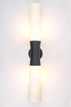 Applique deux lumières noire mate et verre opale Blondel - Applique by Gau Lighting