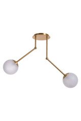 Art Deco ceiling light with 2 glass balls Deviel - Ceiling lights by Gau Lighting
