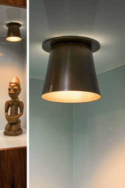 Burnett conical metal ceiling light