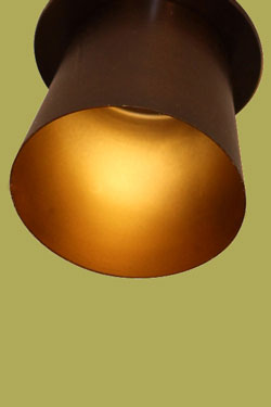 Burnett conical metal ceiling light