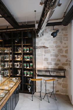 Contemporary articulated ceiling light in matt black Capula