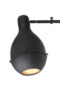 Contemporary articulated ceiling light in matt black Capula - Ceiling lights by Gau Lighting