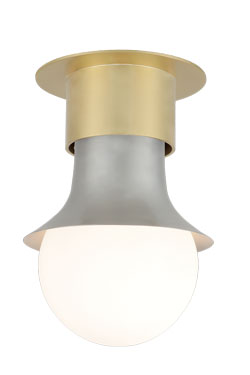 Garth gold and silver ceiling light - Ceiling lights by Gau Lighting