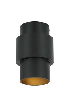 Potocki industrial ceiling light in raw brass