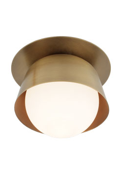Small contemporary bronze ceiling light Dusek