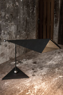 Berkeley matt black articulated geometric desk lamp