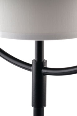 Lampe de table noire et blanche Naumann
