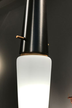 Bacon black and gold contemporary metal pendant light