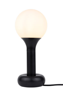 Petite lampe de table champignon en métal noir Bolev - Lampe de table by Gau Lighting
