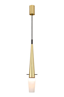 Suspension contemporaine cône noir et doré Bacon - Suspension by Gau Lighting
