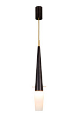 Suspension en métal aubergine et doré Bacon - Suspension by Gau Lighting