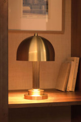 Art Deco brushed brass table lamp Wogo - Table lamps by Gau Lighting