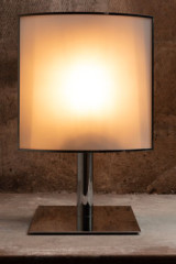 Art deco silver table lamp Ecran - Table lamps by Gau Lighting