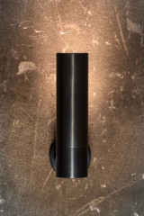 Benda patined black cylinder wall light - Wall lights by Gau Lighting