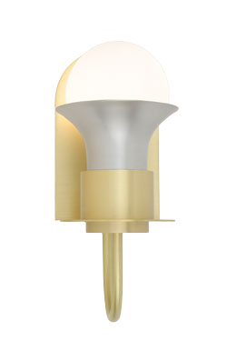 Dieter gold and silver wall light